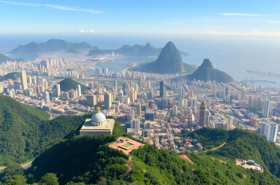 Panorâmica do Rio de Janeiro evidenciando bairros com potencial para investimento imobiliário.
