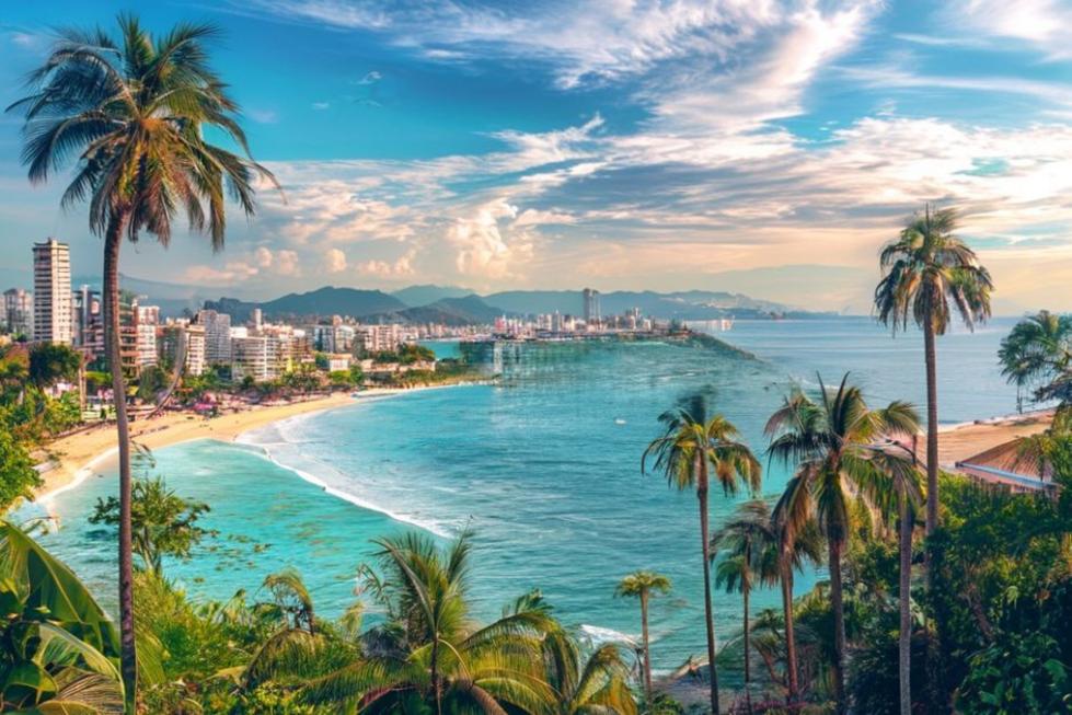 Vista da costa de Salvador, evidenciando praias e a cidade.