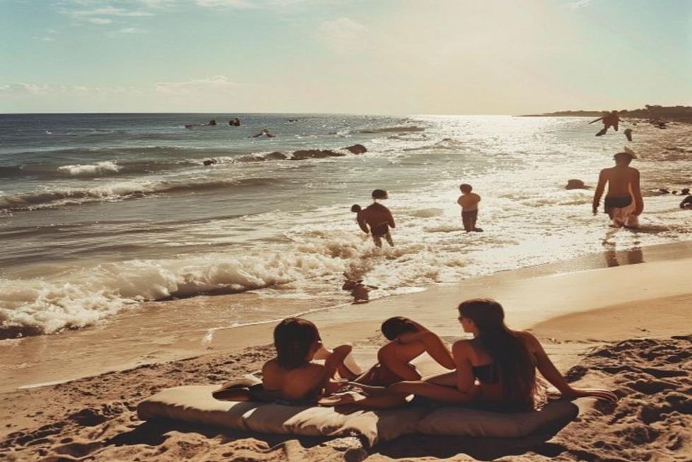 Casais felizes na praia de Recife