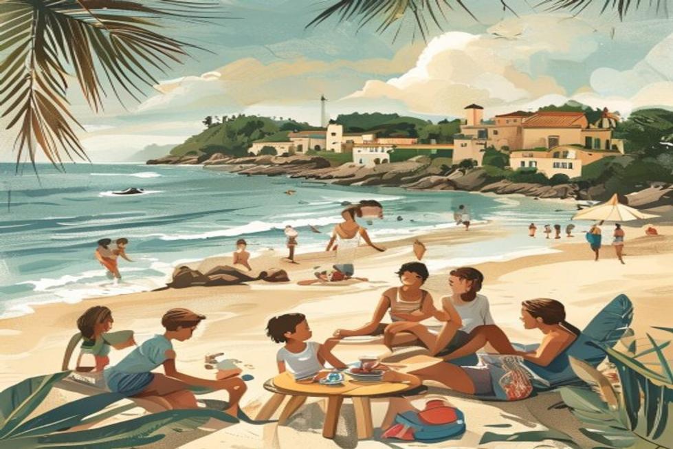 Família aproveitando atividades em Fortaleza com crianças e desfrutando do ambiente.