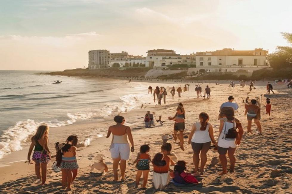 Famílias e casais explorando as atrações de Recife.