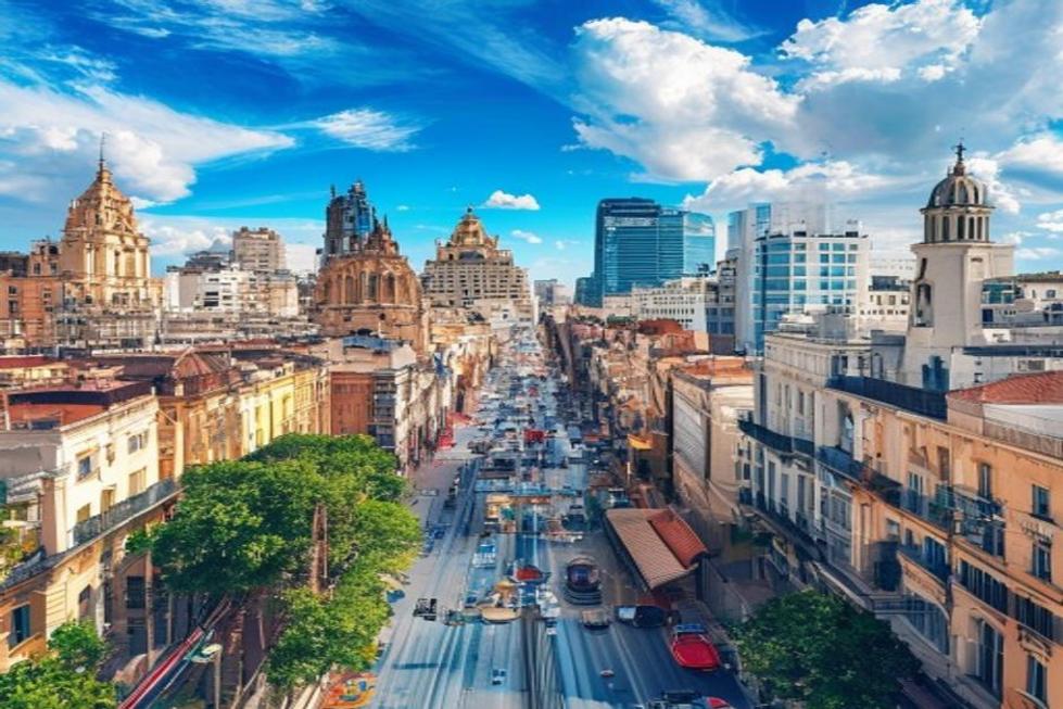 Overview of Buenos Aires showcasing a mix of historic and modern architecture.