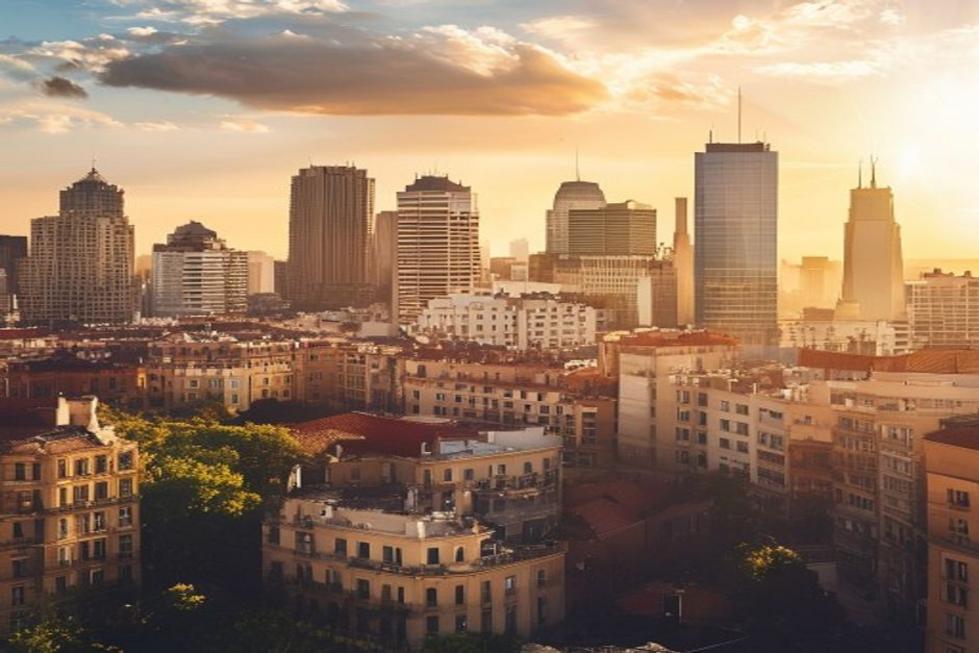 Vista panorâmica de Buenos Aires cheia de vida.