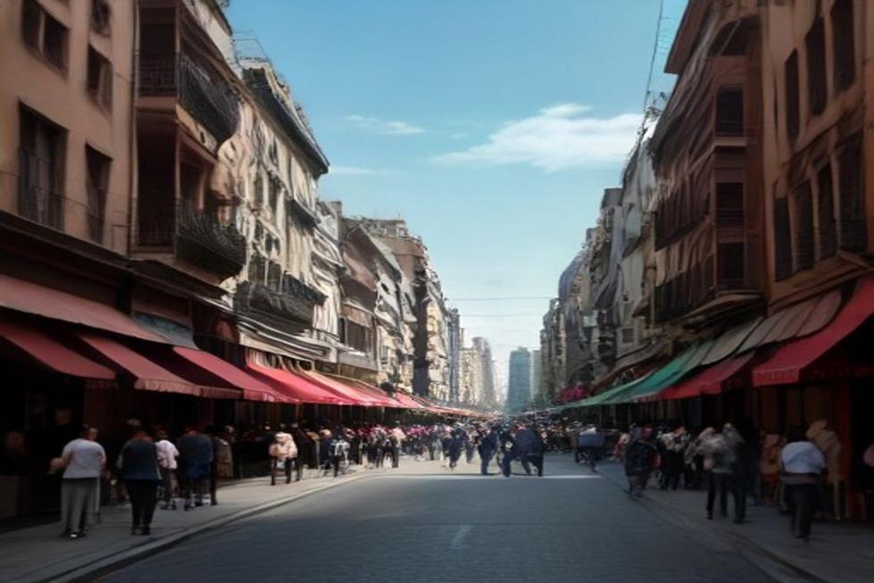 Cenas vibrantes da vida urbana em Buenos Aires.