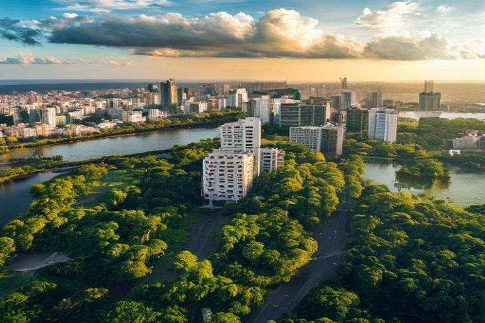 Vista panorâmica da cidade de Curitiba