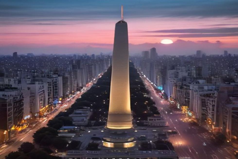 Panorama deslumbrante de Buenos Aires, destacando seus pontos turísticos icônicos.